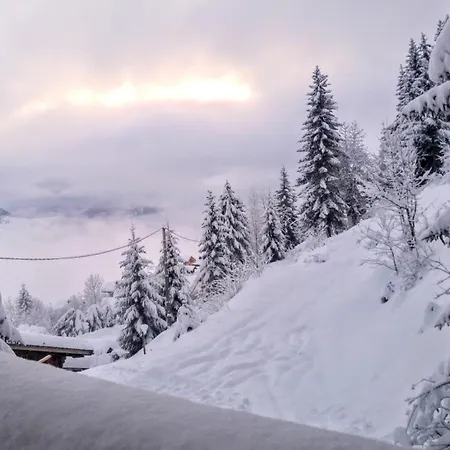 Belle Vue 500 M Des Pistes Dağ evi Manigod